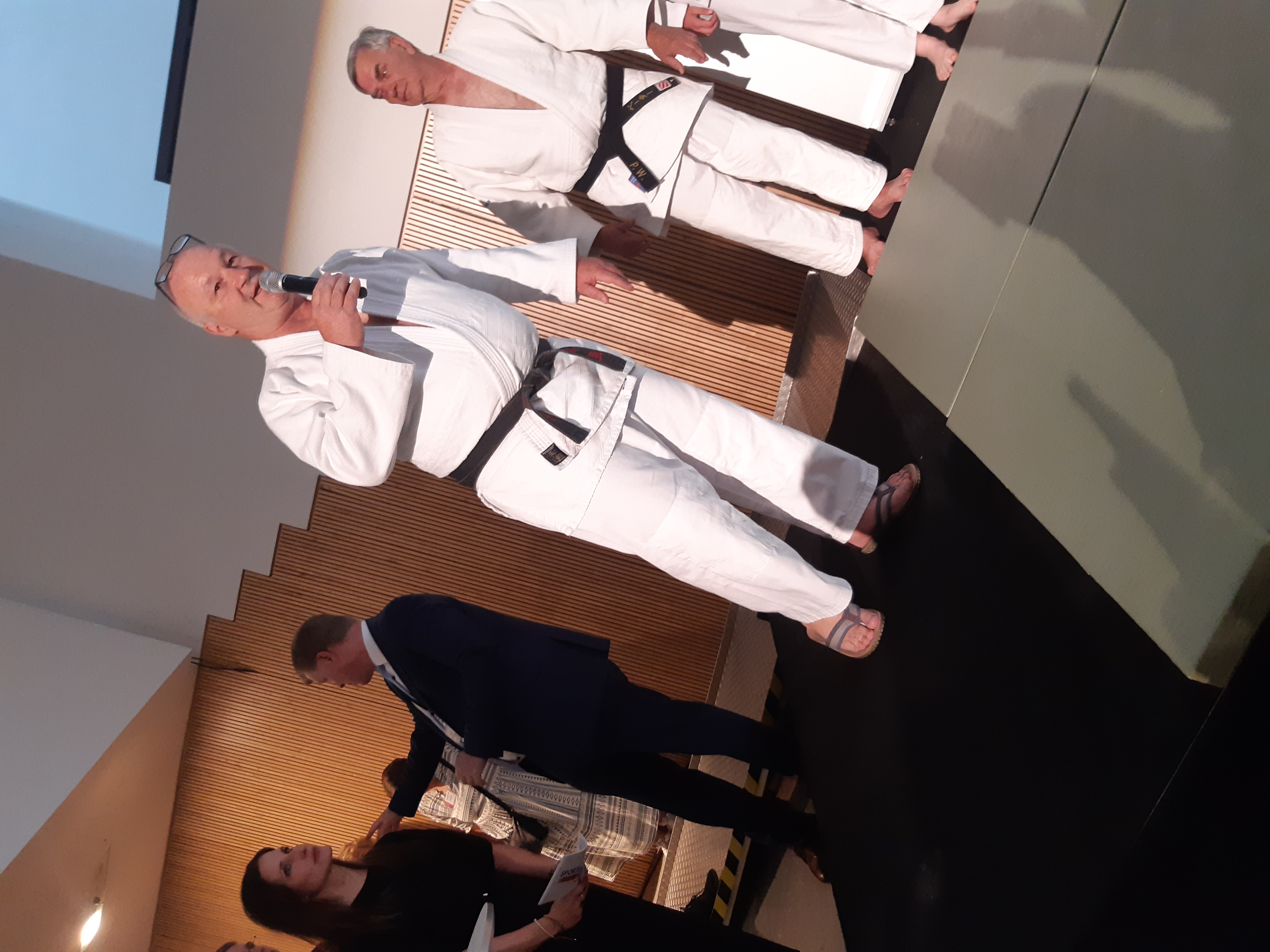 Abend des Sports 2023 Moderation durch BCM Abteilungsleiter Hofmann