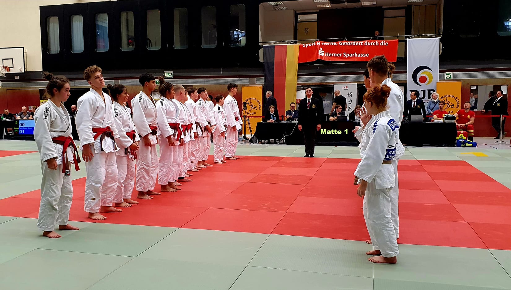 Judo HJV Bericht Deutsche Mannschaftsmeisterschaften der Landesverbände im Mixed Team Foto 02 HE