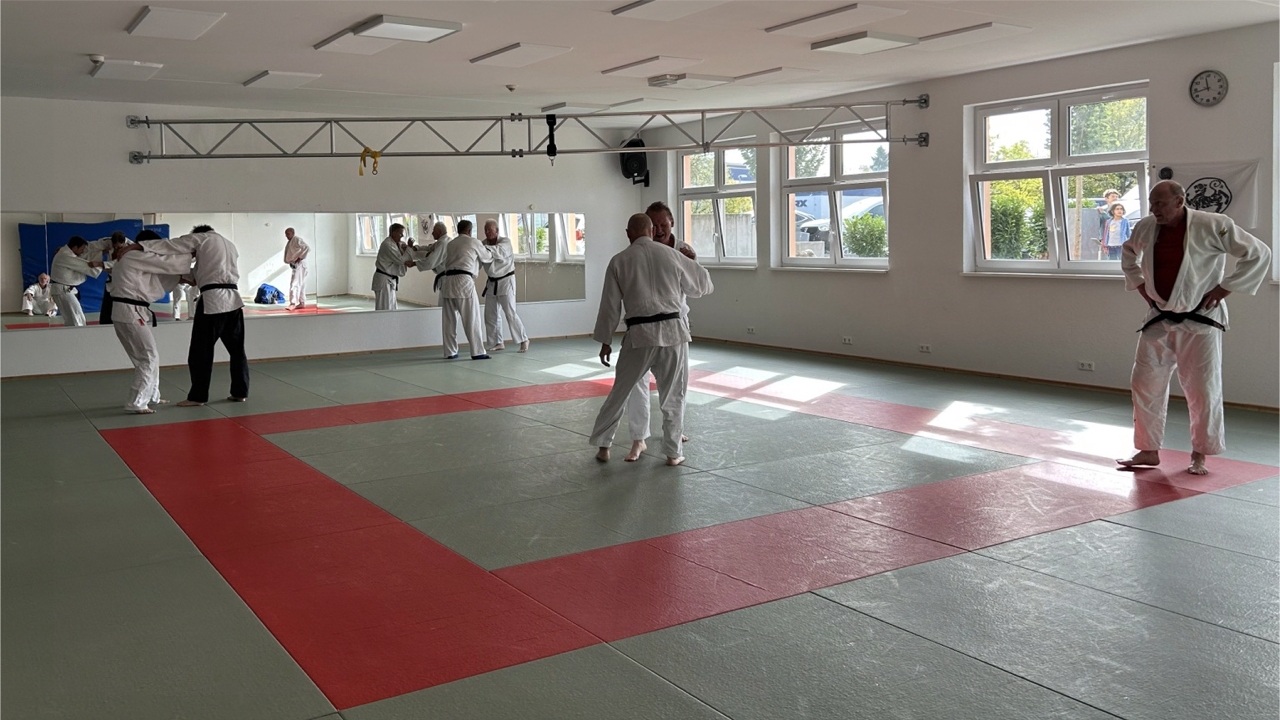 Teilnehmer beim Veteranen-Randori in Bad Homburg