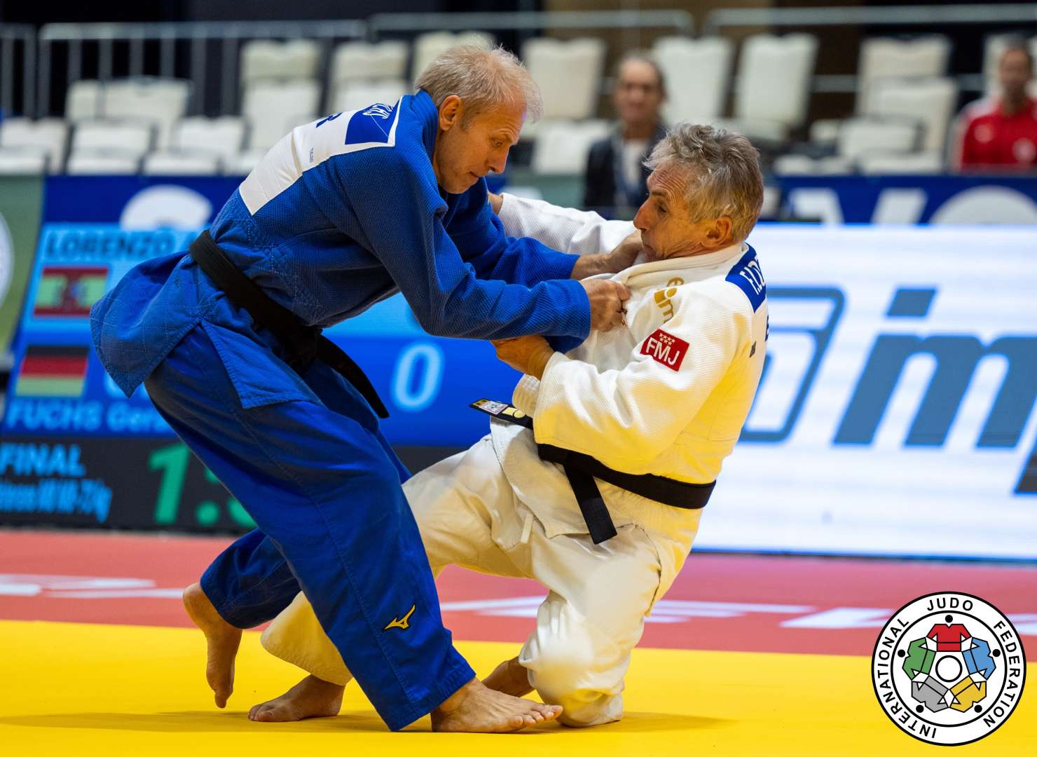 Gerald Fuchs im Kampf bei den Judo-Weltmeisterschaften der Veteranen